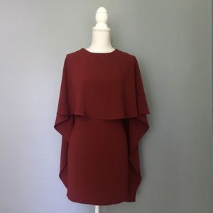 NWT Lulus Low Back Cape Dress